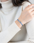 Mini Silver Soho Diamond Cord Bracelet