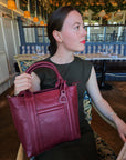 "Patricia" Leather Handbag for Women by Saddler – Stylish, Versatile & Practical Design