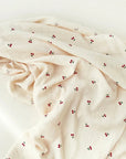 The Cherry Muslin Blanket Swaddle