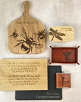 Large Slate Serving Tray with Stag Motif