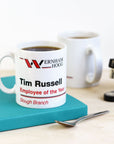 Personalised The Office Wernham Hogg Employee Of The Year Mug