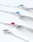 Personalised Silver Birthstone Swarovski Crystal Bracelet