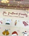 Personalised Fabric Christmas Advent Calendar - Christmas Countdown Calendar