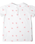 Peter Pan Short Sleeved T-Shirt - Pink Hearts
