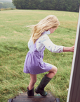 Lilac Corduroy Dress