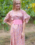 Pink Beauty, Belt and Beyond Style Caftan in Petit Florals-0