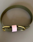 Petra Olive & Pastel Pink Colour Block Collar