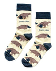 Save the Platypus Bamboo Socks in Yellow
