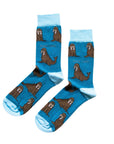 Save the Walrus Bamboo Socks in Blue