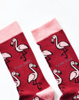 Save the Flamingos Bamboo Socks in Pink