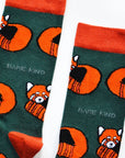 Red Panda Bamboo Socks