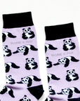 Save the Pandas Bamboo Socks in Lilac