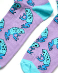 Save the Frogs Bamboo Socks in Purple