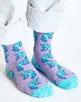 Save the Frogs Bamboo Socks in Purple