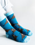 Save the Walrus Bamboo Socks in Blue