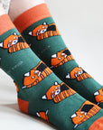 Red Panda Bamboo Socks