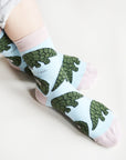 Save the Pangolins Bamboo Socks in Blue