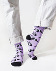Save the Pandas Bamboo Socks in Lilac