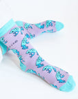 Save the Frogs Bamboo Socks in Purple