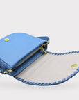 Handmade Recycled Genuine Leather Bag - 15cm Tall, 19cm Wide, Adjustable Handle - Eco-Friendly & Durable by Sook Stainable at brixbailey.com