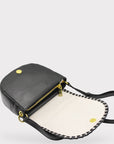 Handmade Recycled Genuine Leather Bag - 15cm Tall, 19cm Wide, Adjustable Strap - Sustainable & Durable by Sook Stainable at brixbailey.com