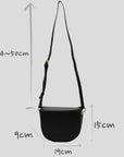 Handmade Recycled Genuine Leather Bag - 15cm Tall, 19cm Large, 9cm Width - Adjustable Handle - Sustainable & Durable by Sook Stainable at brixbailey.com