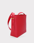 Oli - Apple Leather Midi Shoulder Cross-body Bag Red