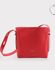 Oli - Apple Leather Midi Shoulder Cross-body Bag Red
