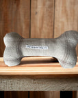 Handcrafted Toy Squeaky Dog Bone - choice of fabrics