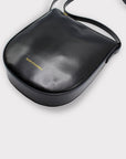 Eva - Apple Leather Strap Bag Black