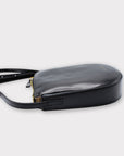 Eva - Apple Leather Strap Bag Black