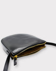 Eva - Apple Leather Strap Bag Black