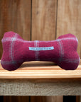 Handcrafted Toy Squeaky Dog Bone - choice of fabrics