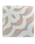 Isla luxury porcelain tile, dusky pink and white Moroccan-inspired boho chic design, premium handcrafted R11 anti-slip by Maria Starling Design at brixbailey.com