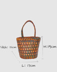 Handmade Genuine Leather Bag with Removable Shoulder Strap - Durable & Eco-Friendly by Sook Stainable at brixbailey.com