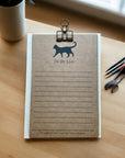 Cat Lover To Do Lists on Clipboard