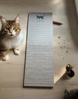 Cat Lover To Do Lists on Clipboard