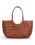 Handmade Italian Genuine Leather Bag - Adjustable Handle, 25cm Tall, 30-40cm Wide - Sustainable & Durable by Sook Stainable at brixbailey.com