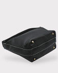 Genuine Leather Tote Bag - Handmade in Italy - 30cm Large, 20cm Height - Adjustable Handle 7-28cm - Eco-Friendly Full Grain Leather by Sook Stainable at brixbailey.com