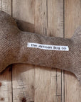 Handcrafted Toy Squeaky Dog Bone - choice of fabrics