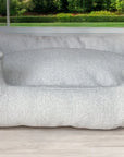 Handcrafted Luxury Dog/cat bed in Herringbone Fabrics - The Classic Collection
