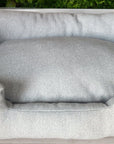 Handcrafted Luxury Dog/cat bed in Herringbone Fabrics - The Classic Collection