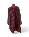 Midi recycled wool cape