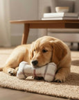 Handcrafted Toy Squeaky Dog Bone - choice of fabrics