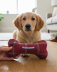 Handcrafted Toy Squeaky Dog Bone - choice of fabrics