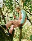 Pink Chunky Cord Dungarees