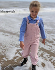 Pink Chunky Cord Dungarees