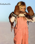 Pink Chunky Cord Dungarees