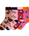 Pink Lover 4 Pair Bamboo Sock Set
