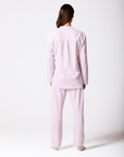 Brushed Organic Cotton Jersey Striped Boyfriend-Shirt PJ Set